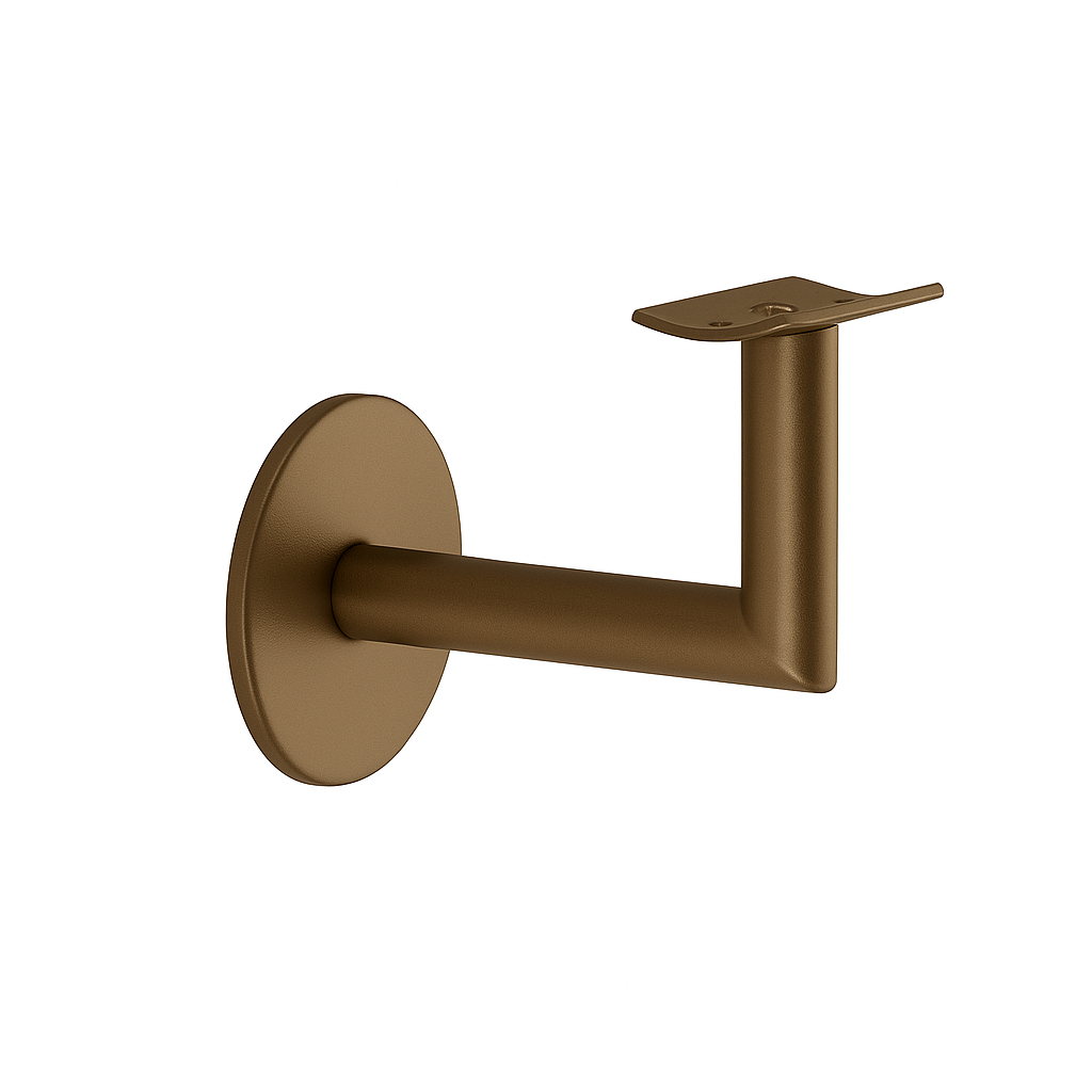 Trapleuning Rond — Brons